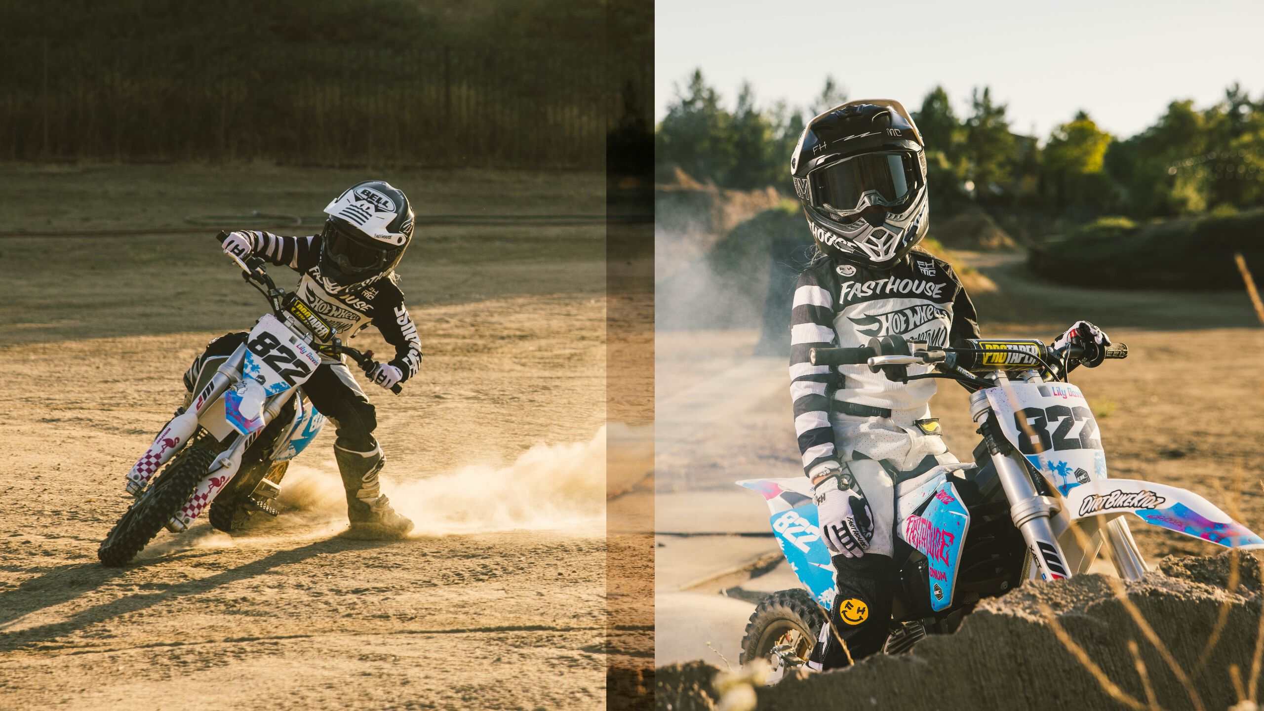 Children motocross helmets
