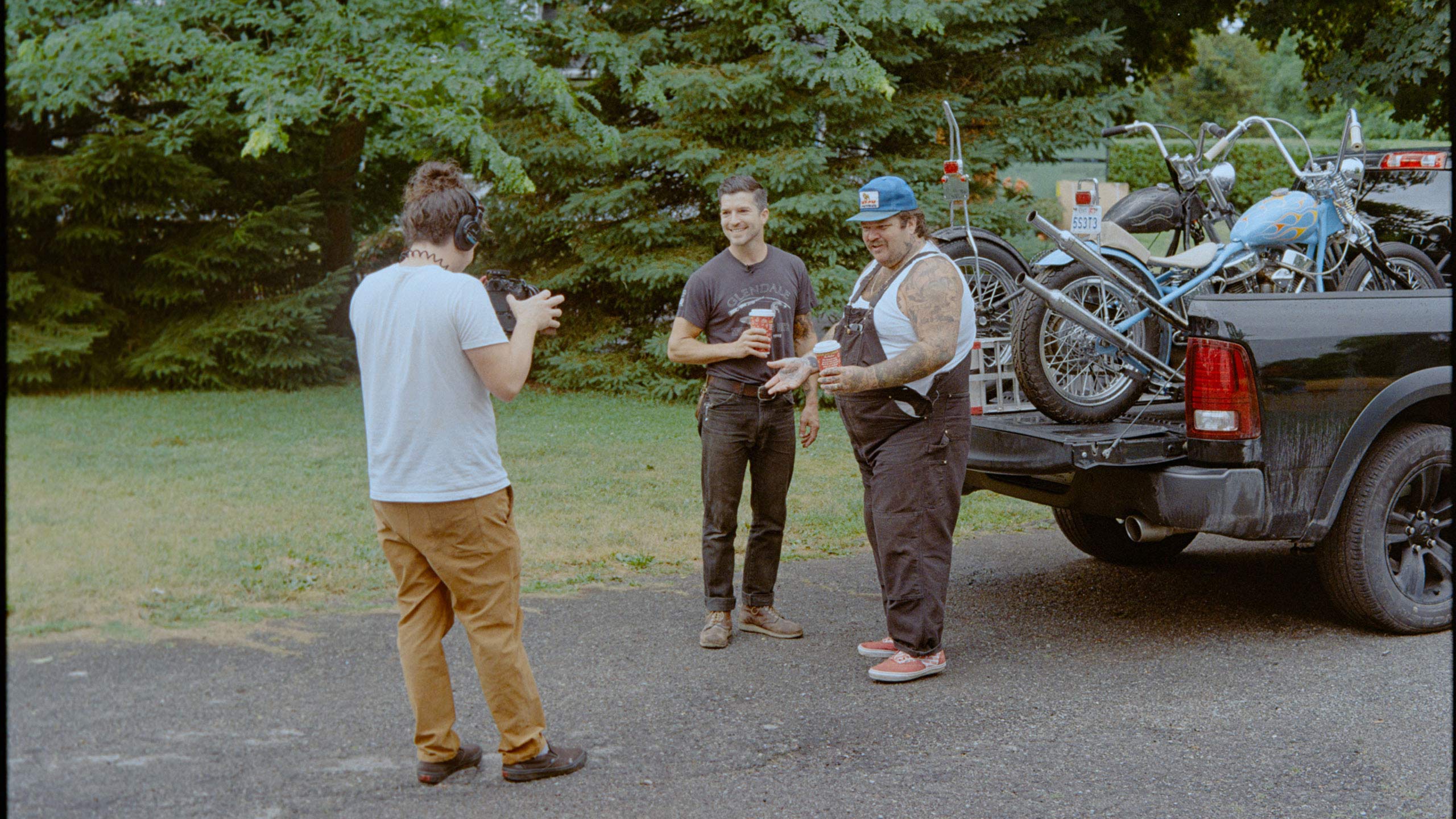 Jake and Zach chatting while photos are being taken