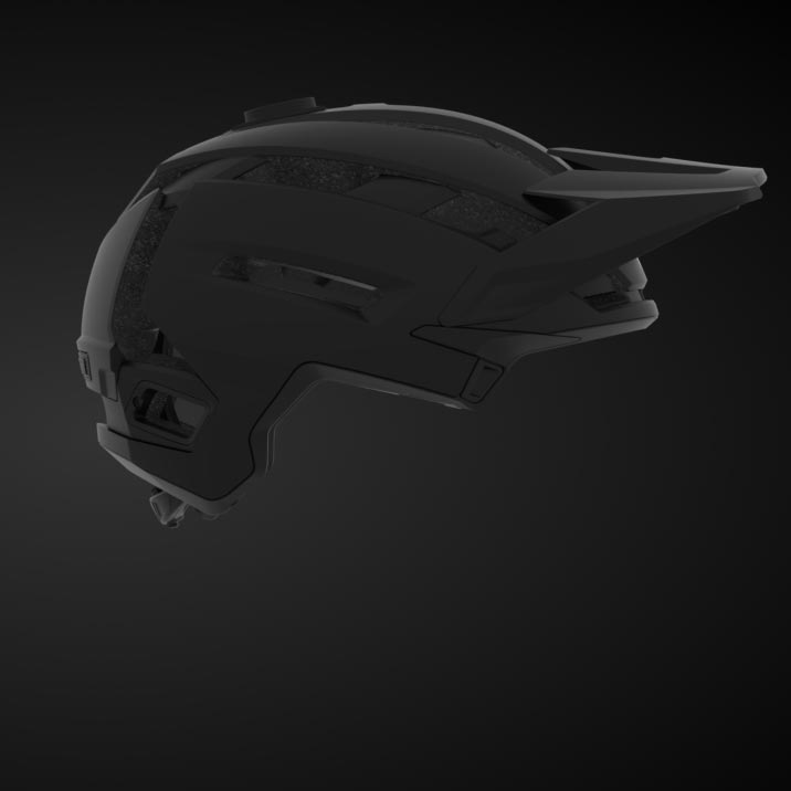 Super Air Helmet - 3-position adjustable visor with Goggle Guide